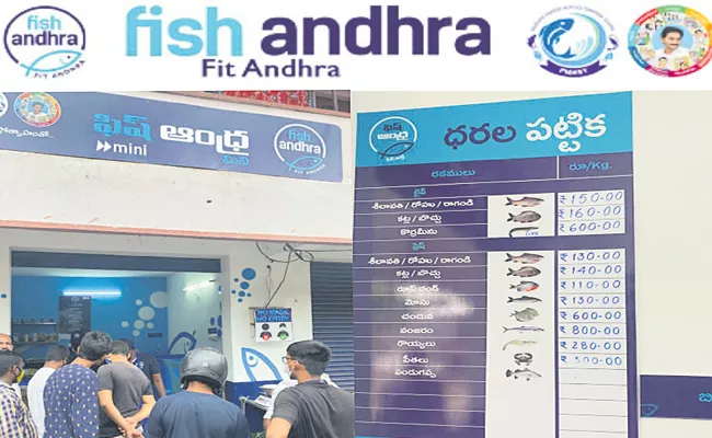 Digital payments at Fish Andhra outlets Andhra Pradesh - Sakshi