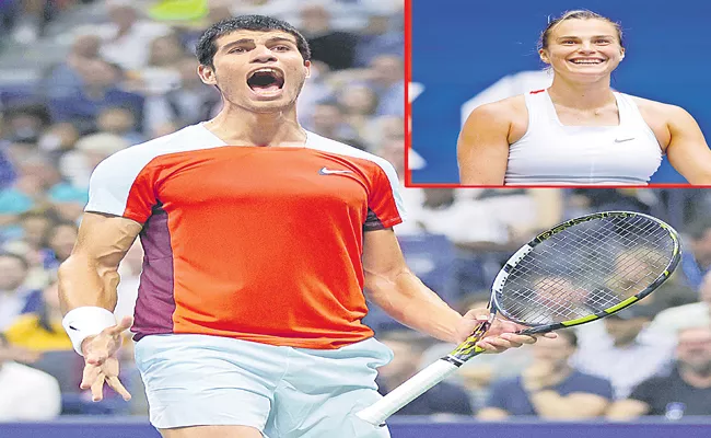 US Open 2022: Carlos Alcaraz prevails over Jannik Sinner in latest ever US Open finish - Sakshi