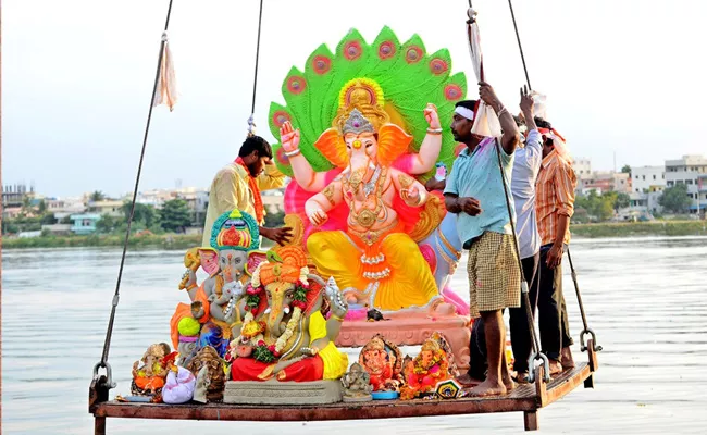 Ganesh Immersion: Telangana Govt Declares Holiday On Friday - Sakshi