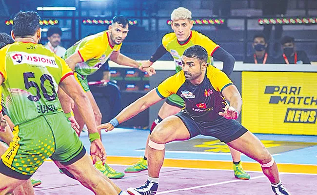 PKL 9: Telugu Titans Beat Patna Pirates 31-20 After 2-Consecutive Loss - Sakshi