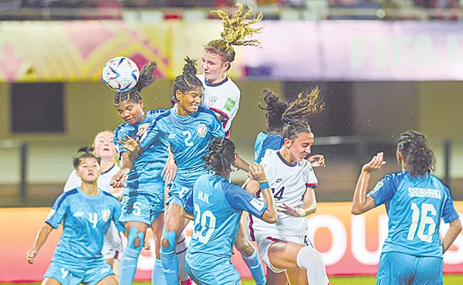 USA Hammered India 8-0 FIFA Under-17 Women World Cup - Sakshi