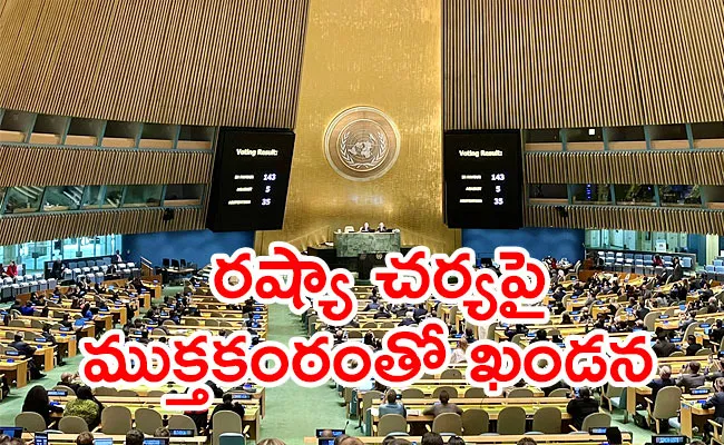 UNGA Voted Draft Resolution Illegal Annexation Ukrainian Regions - Sakshi