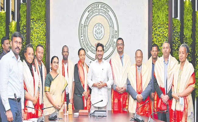 CM YS Jaganmohan Reddy meeting with Ethiopia team - Sakshi