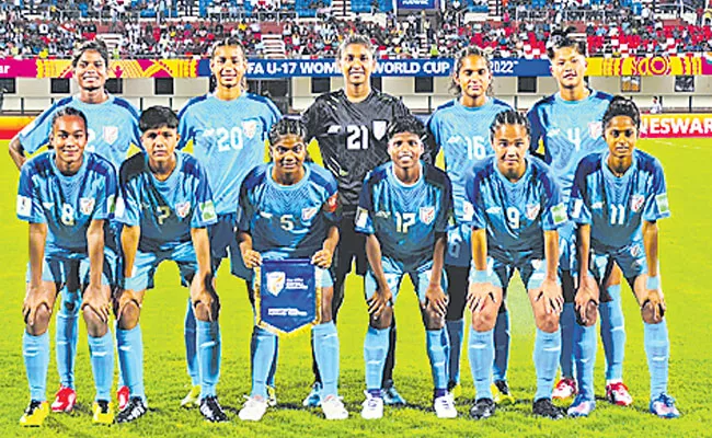 FIFA U-17 Women World Cup: IND Lose 0-3 Vs Morocco Knocked out Tourney - Sakshi