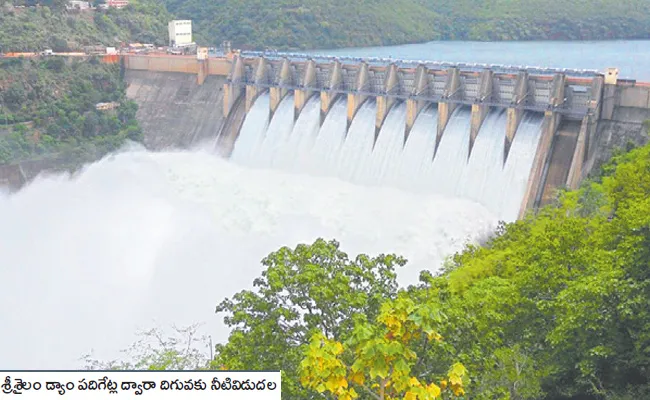 Second Maximum Flood Of This Season To Krishna River - Sakshi