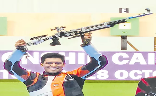 ISSF World Championship: Indian teenager Rudrankksh Patil wins Gold Medal - Sakshi