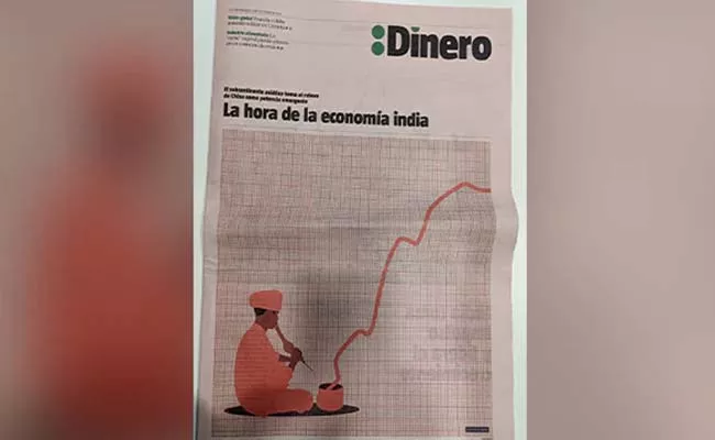 Spain NewspaperFront Page Snake Charmer To Portray India Economic Growth Sparks Debate - Sakshi