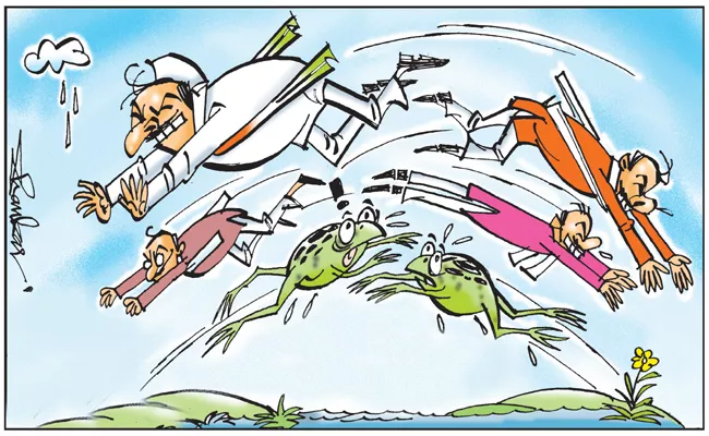 Musical chairs in Telangana, as leaders shift loyalties ahead of munugode bypoll - Sakshi