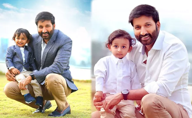 Gopichand With His Son Viyan Photo Goes Viral - Sakshi