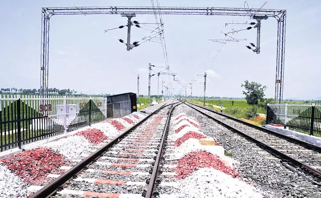 Railway Electrification Works completed For Double Line In West Godavari - Sakshi