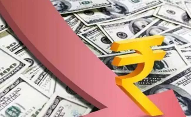 Rupee closes at record low  plunges by 61 paise  - Sakshi