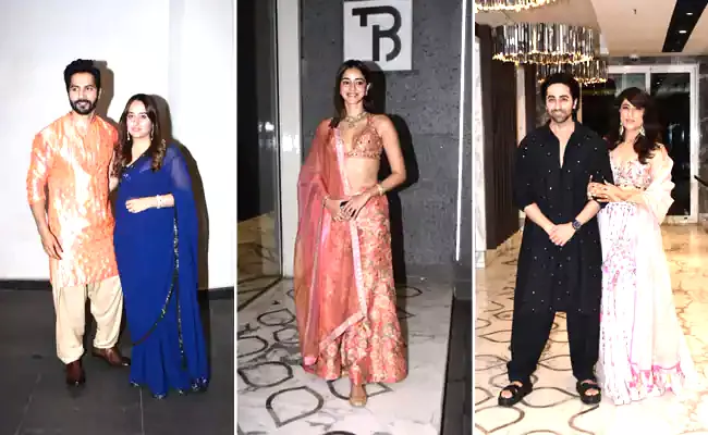 Diwali 2022: Varun Dhawan To Kriti Sanon Bollywood Stars Diwali bash - Sakshi