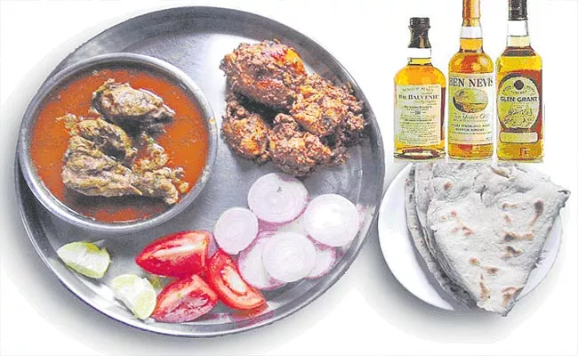 Munugode Bypoll: Leaders Parties Natu Kodi Chicken Liquor Craze - Sakshi