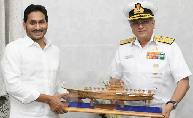 Eastern Navy Command Chief Meet AP CM YS Jagan - Sakshi