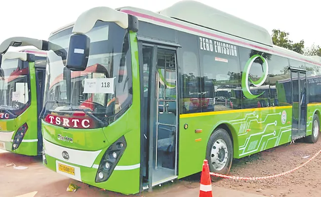 TSRTC Going To Buy 300 Electric Buses Telangana Hyderabad - Sakshi