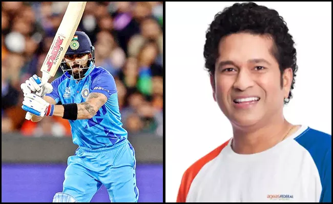 Virat Kohli surpasses Sachin Tendulkar, has most fifty plus scores in ICC events - Sakshi