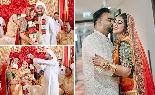 Actress Poorna Kasim Grand Wedding In Dubai Photos Viral - Sakshi