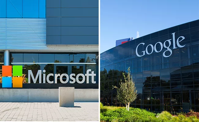 Microsoft, Google Go Slow On Fresh Hiring Due To Hit By Slowing Economy - Sakshi