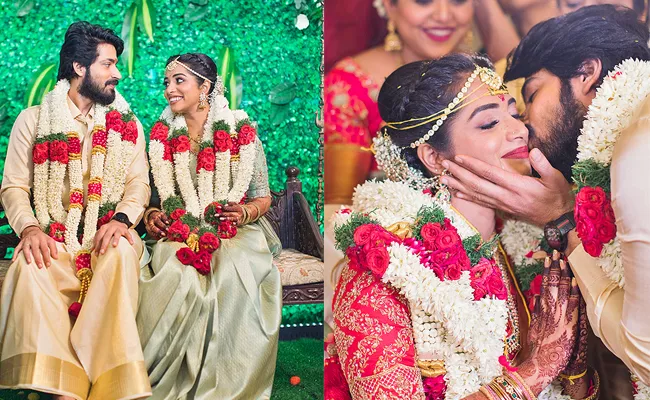 Harish Kalyan Ties The Knot With Narmada Uday Kumar See Pics - Sakshi