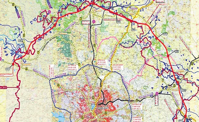 Clarity on number of villages collect land for northern part of ring road - Sakshi