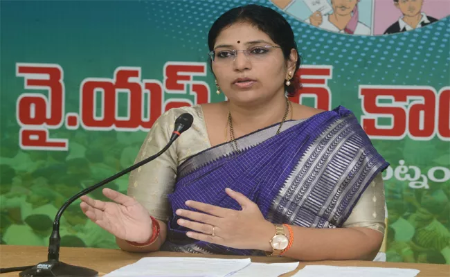 YSRCP MLC Varudu Kalyani Fires on Uttarandhra TDP Leaders - Sakshi