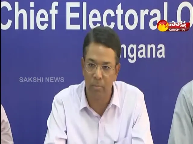 Telangana CEO Press Meet On Arrangements For Munugode By Election