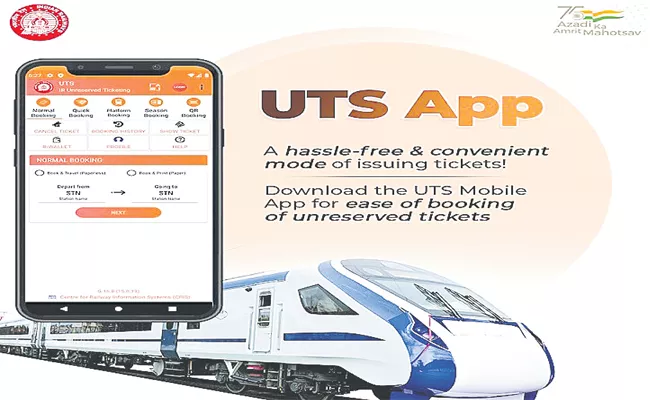 South Central Railway UTS app for General Booking Tickets - Sakshi