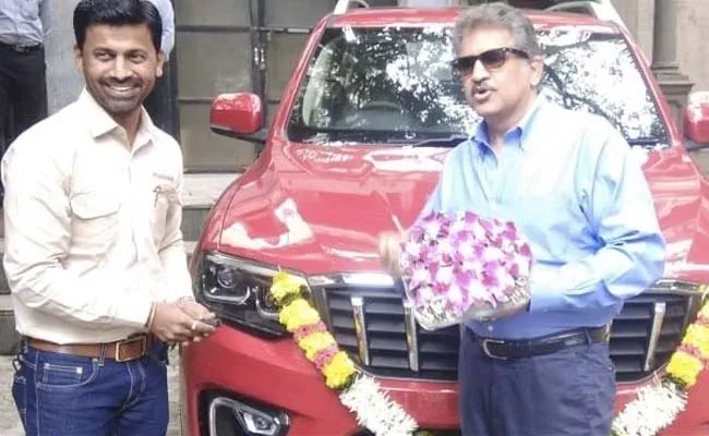 Anand Mahindra Gets His Scorpio N asks name for it tweet goes viral - Sakshi