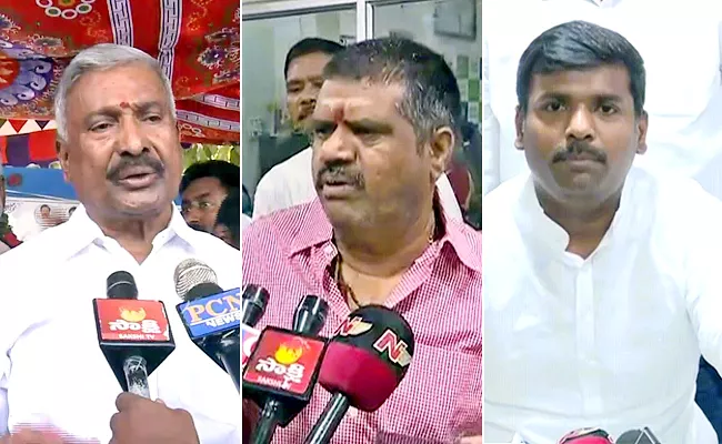 AP Ministers Angry On TDP And BJP Leaders Over Vishakhapatnam - Sakshi