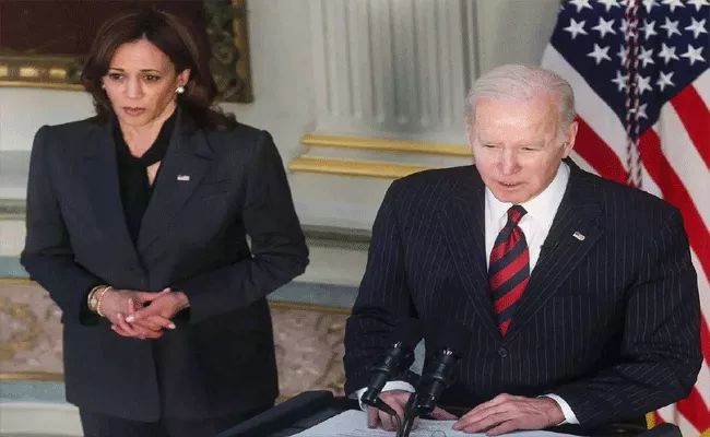 Joe Biden, Kamala Harris Mourning Loss Of Lives in Gujarat Bridge Collapse - Sakshi