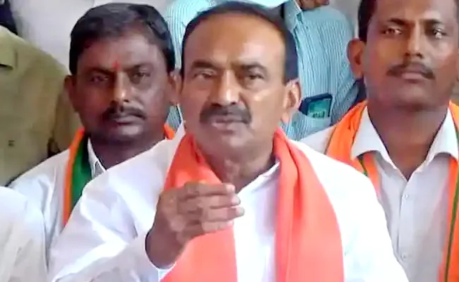 BJP MLA Etela Rajender Fires on CM KCR Over Modi Telangana Tour - Sakshi