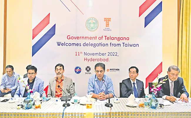 Telangana Minister KTR Meets Taiwanese Business Delegation - Sakshi