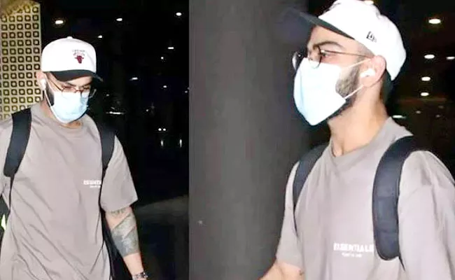 Virat Kohli Spotted Mumbai Airport Team India Members Video Viral - Sakshi