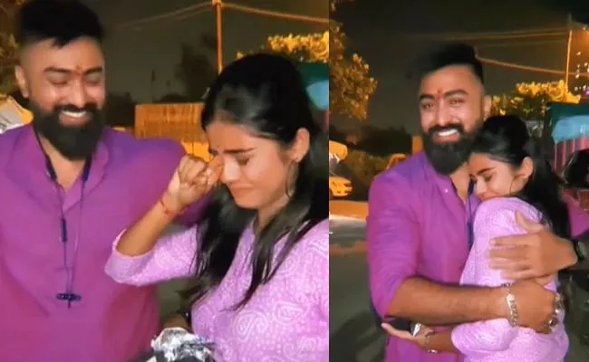 Brother Giving Surprise Gift To Sister Emotional Video Viral - Sakshi