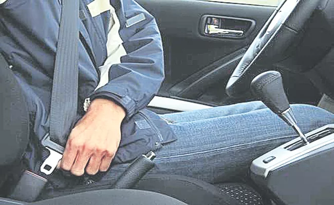 New Vehicle Rules: Rear Seat Belts Must For Car - Sakshi