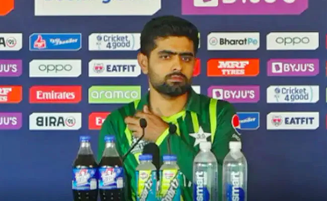 T20 WC: Babar Azam Asked-Uncomfortable IPL Question Manager Intervens - Sakshi