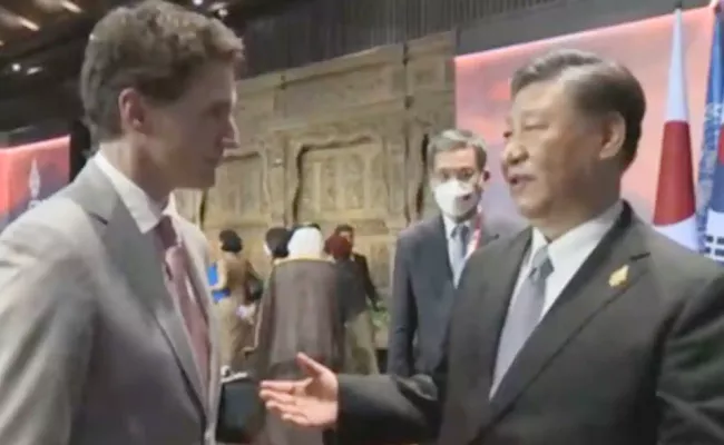 Xi Confronts Justin Trudeau At G20 Counter From Canada PM - Sakshi