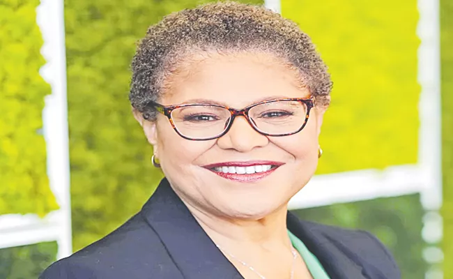 US midterm elections 2022: Karen Bass becomes the first female mayor of Los Angeles - Sakshi