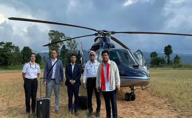 Meghalaya CM Conrad Sangma Chopper Makes Emergency Landing - Sakshi