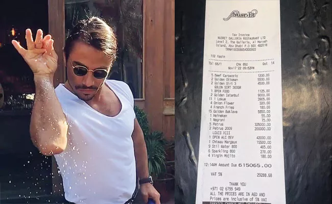 Salt Bae Restaurant Rs 1-3 Crore Bill Says Quality Never Expensive - Sakshi