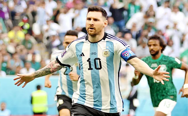 FIFA WC: Messi Becomes First Argentinian To Score Goals Four World Cups - Sakshi