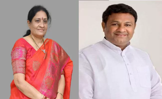 Political War Between Nizamabad Urban MLA Ganesh gupta And Akula Lalitha - Sakshi