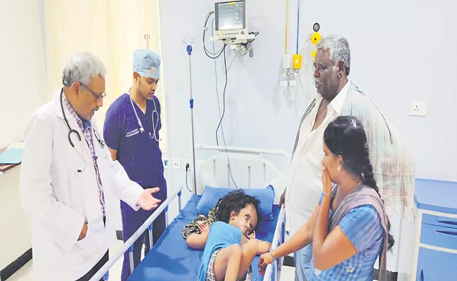 Hydrocephalus Treatment For Child Indraja - Sakshi