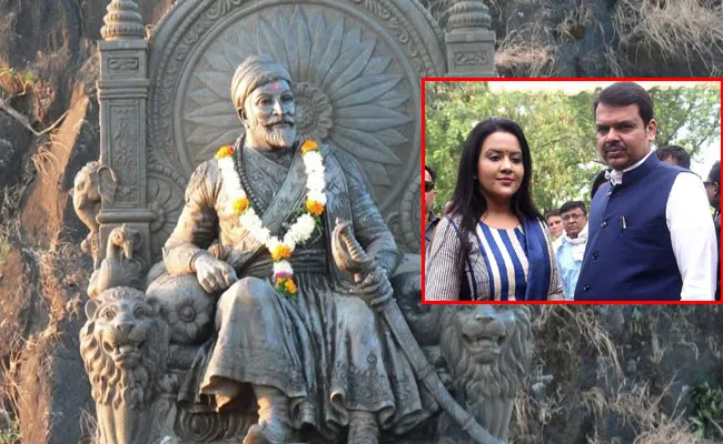 Fadnavis Wife Amruta Backs Maha Governor Over Shivaji Remark - Sakshi