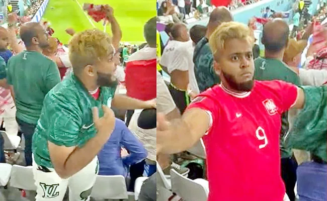 Saudi Arabia Fan Switches Poland Jersey After Robert Lewandowski Goal - Sakshi