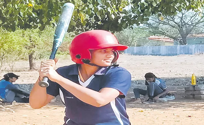 Sikkolu student who excels in softball - Sakshi