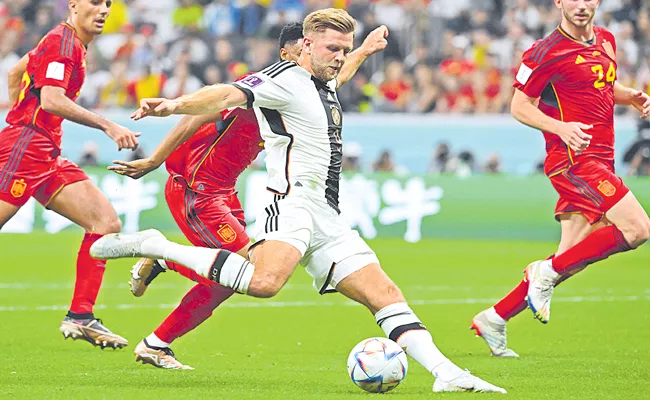 FIFA World Cup Qatar 2022: Germany hits back to draw with Spain - Sakshi