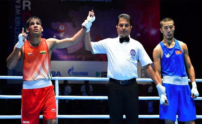 Hussamuddin Enters Quarters In Asian elite Boxing Championship - Sakshi