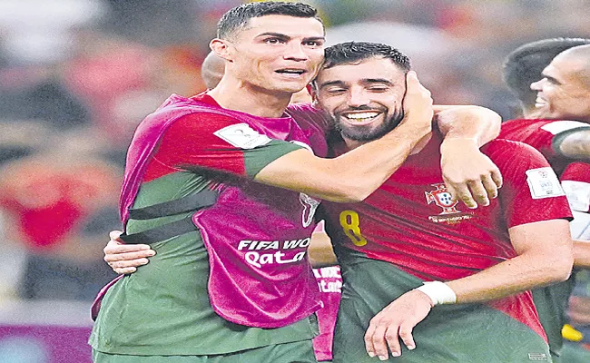 FIFA World Cup Qatar 2022: Portugal Beats Uruguay,Tops Group H - Sakshi