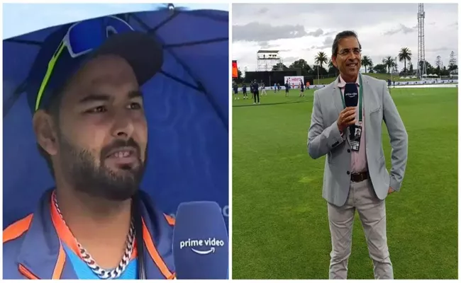 IND VS NZ 3rd ODI: Rishabh Pant Loses Cool On Harsha Bhogle - Sakshi